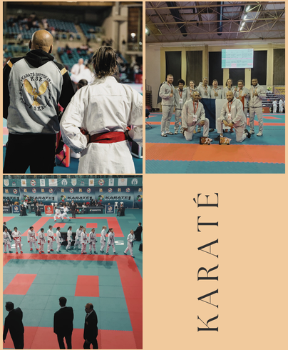 karate kumite competition podium essonne